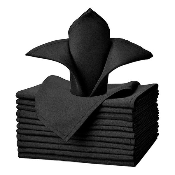 

table cloth 12 pcs napkin dinner towel cloth,soft washable and reusable napkin,for restaurant wedding el party