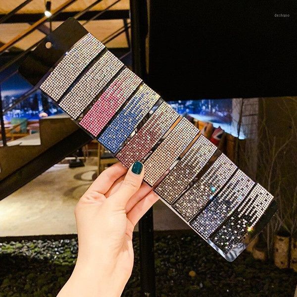 

1pcs women shining rhinestone hairpins barrettes girl kids cute geometric hair clip beads hairgrip styling accessories1