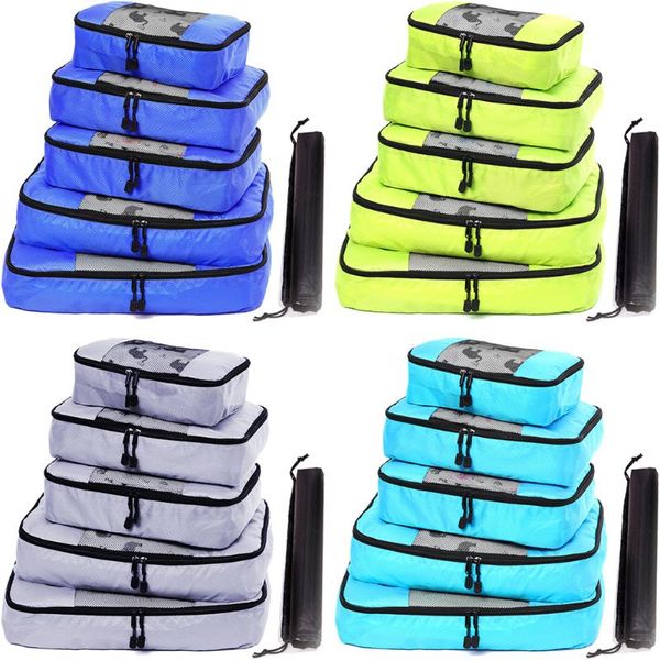 

storage bags home travel luggage clothing bag clothes shoe and sorting six-piece set, 1set