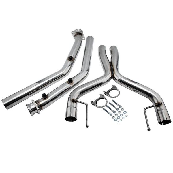 

manifold & parts catback exhaust x-pipe kit stainless steel 2.5"od for mustang 4.6l v8 2005 2006 2007 2008 2009 2010