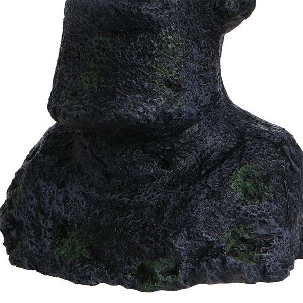 

easter island statue aquarium ornament fish tank rock with face heads decor 2021 decorations