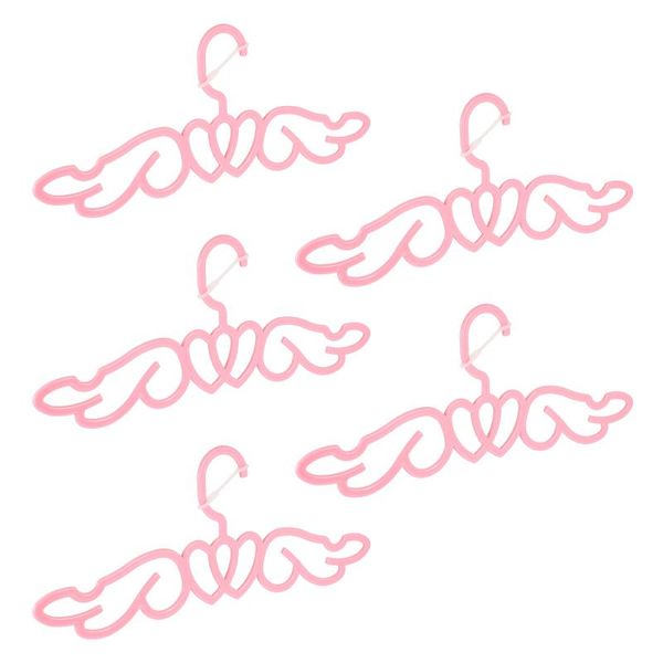 

hangers & racks 5 pcs clothes home coat anti-slip heart design hanger rack