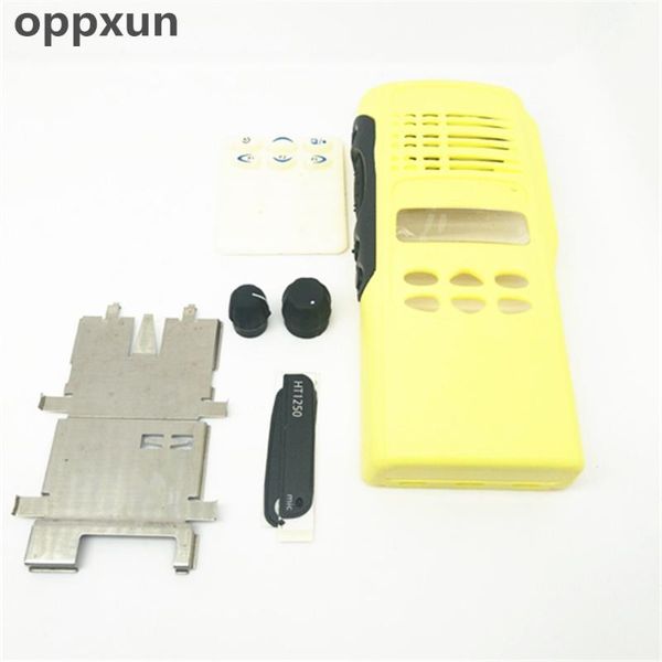 

walkie talkie oppxun for motorola ht1250 yellow shell half key interphone