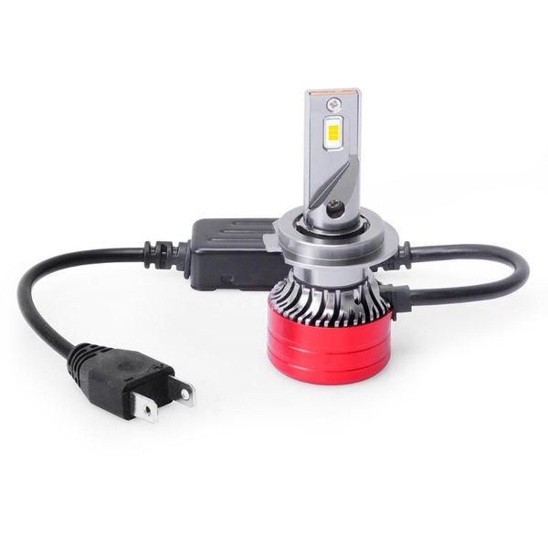 

car headlights bright white aviation aluminum m5 turbo h7 led headlight foglight 24w 8000lm 6500k vehicle front bulb