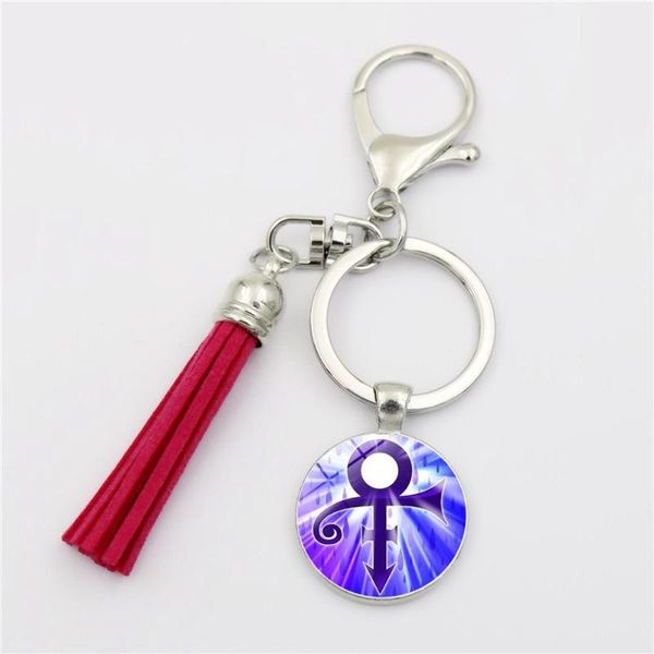 

keychains key ring keychain royal symbol time gem tassel keyring pendant boyfriend gift, Silver