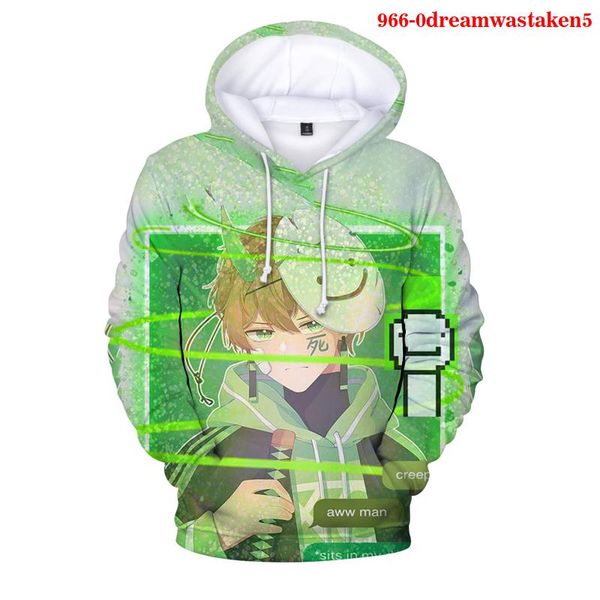 

men's hoodies & sweatshirts dream merch 3d hoodie harajuku men sweetshirts 2021 dreamwastaken streetwear hoody oversize itself clothe, Black