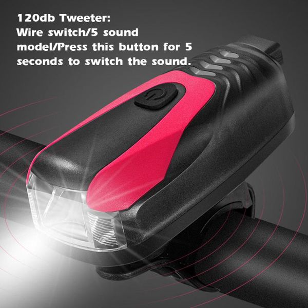 

headlamps west biking usb 250 lumens bike light with horn headlight cycling equipment front cycle