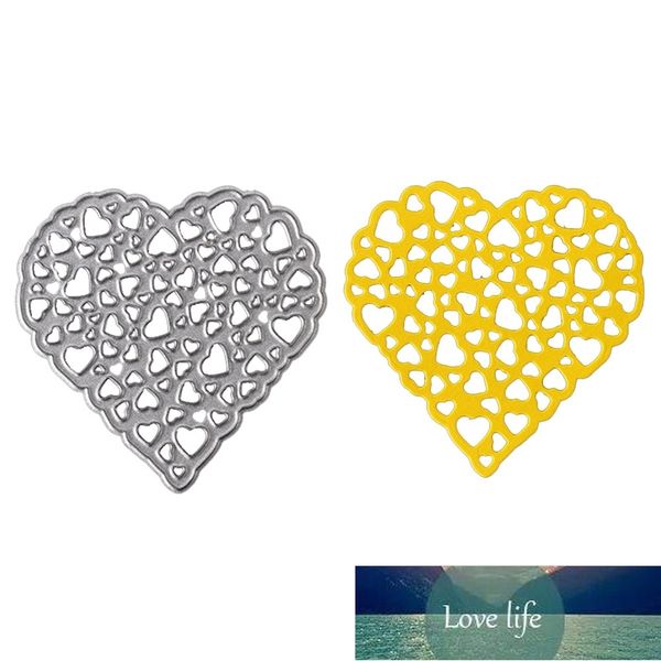 Hollow Out Heart Layer Metal Cutting Morre Stencil para DIY Scrapbooking Album Embossing Card Wedding Papel Craft Die Cut Novo 2018