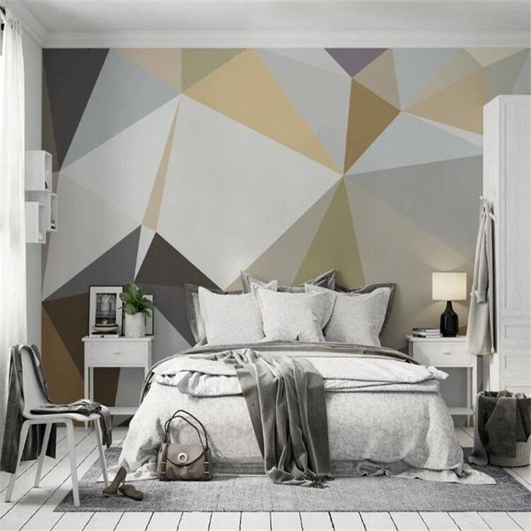 

wallpapers large 3d wallpaper mural custom modern geometric tv background