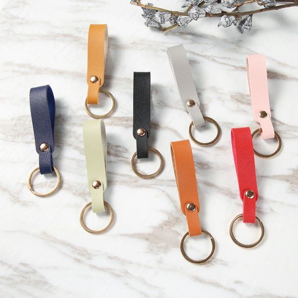 

dongguan pu leather key chain business gift car can be fixed, Silver