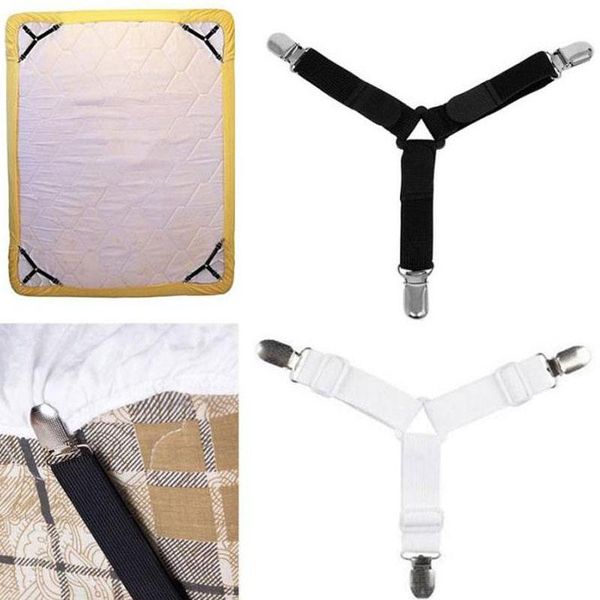 

clothing & wardrobe storage 4pcs elastic bed sheet grippers belt fastener clips mattress cover blankets holder home textiles organize gadget