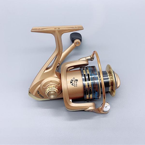 

spinning fishing reel 8bb gold metal 5.2:1 ha4000 ha5000 ha6000 baitcasting reels