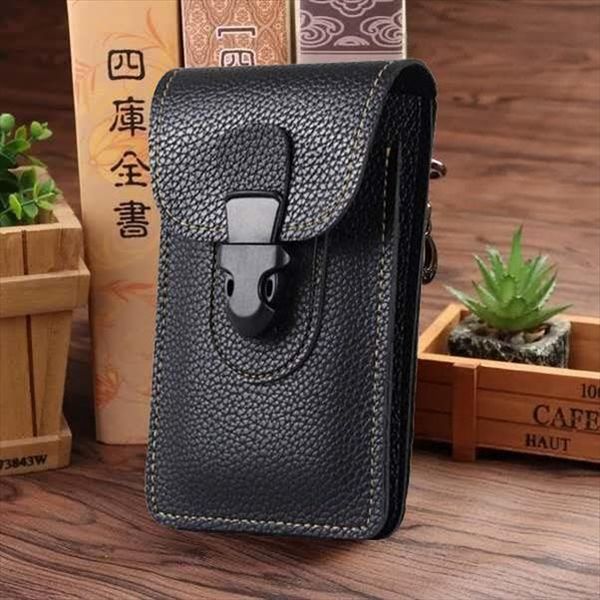

men waist pack bum bag pouch waterproof military belt packs pu leather mobile phone wallet travel tool
