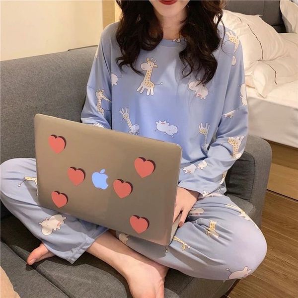 

bzel simple pyjamas pajamas cotton womens sleepwears short sleeve pijama sets homewear cute cartoon lounge wear t shits, Black;red