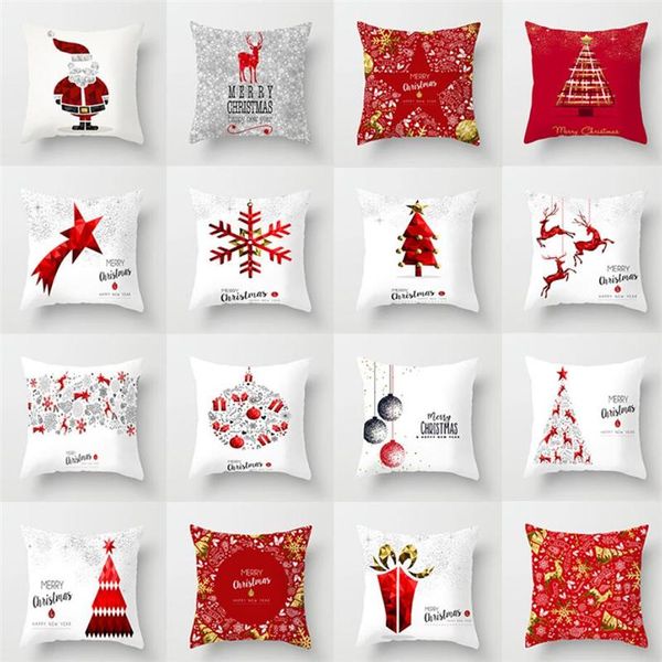 

cushion/decorative pillow 45*45cm christmas cushion cover fashion pillowcase sofa cushions cases festive printing covers home decortion