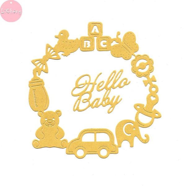 

painting supplies hello baby slimline cutting dies scrapbooking embossing folders for card making metal craft stencils diy clear stamps cut