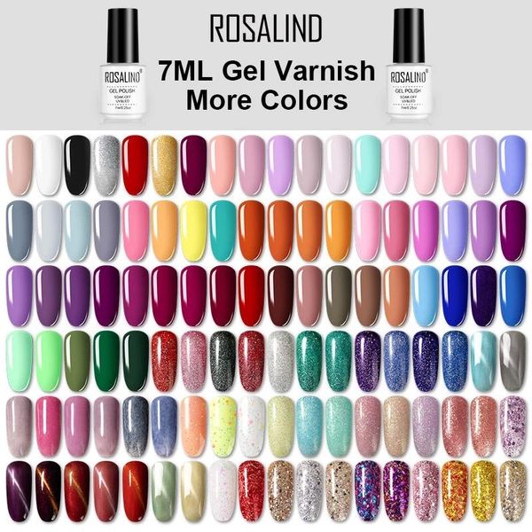 

nail gel rosalind polish hybrid varnishes all for manicure nails art semi permanent uv led design base coat, Red;pink