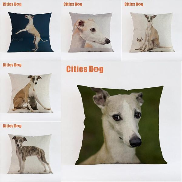 

whippet dog pillow covers decorative cushion for sofa pillows animal dogs pillowcase cushions cover home decor cushion/decorative
