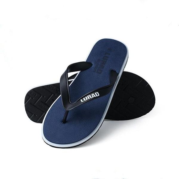 

slippers men's 2021 summer wear non-slip personality beach sand flip flops, Black