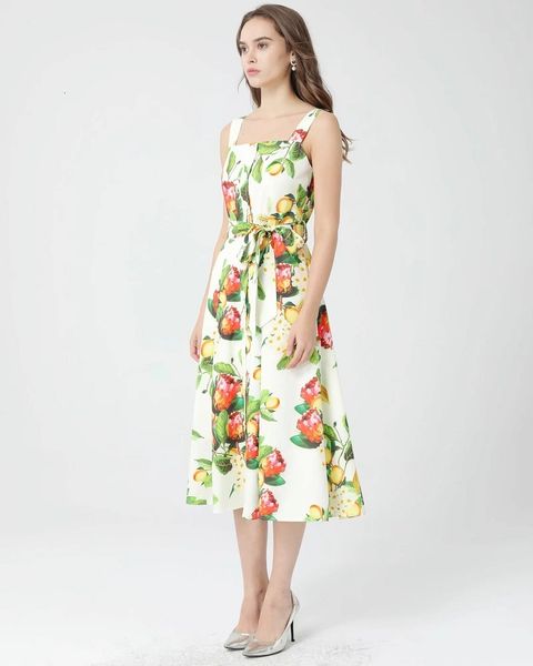 

dresses plus size clothing spring summer casual vestidos women spaghetti strap tropical print sleeveless a-line button cute, Black;gray