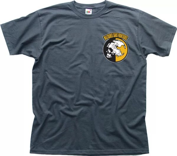 

metal gear solid peace walker charcoal cotton t-shirt 01521, White;black