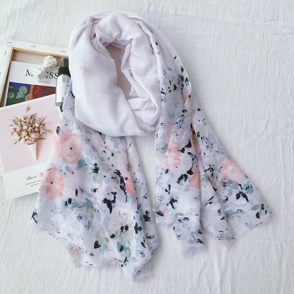 

scarves floral tassels hijab scarf printe shawls muslim viscose wraps turbans islamic headband 10pcs/lot, Blue;gray