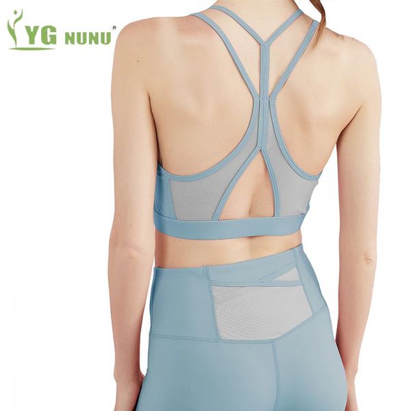 

sports bra for wonen gym soft nylon breathable anti-sweat yoga crop push up running fitness underwear female padded tank clothing, White;black
