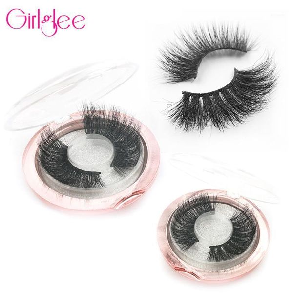 

girlglee make up 5d mink eyelashes 100% real cruelty 25 mm natural up1