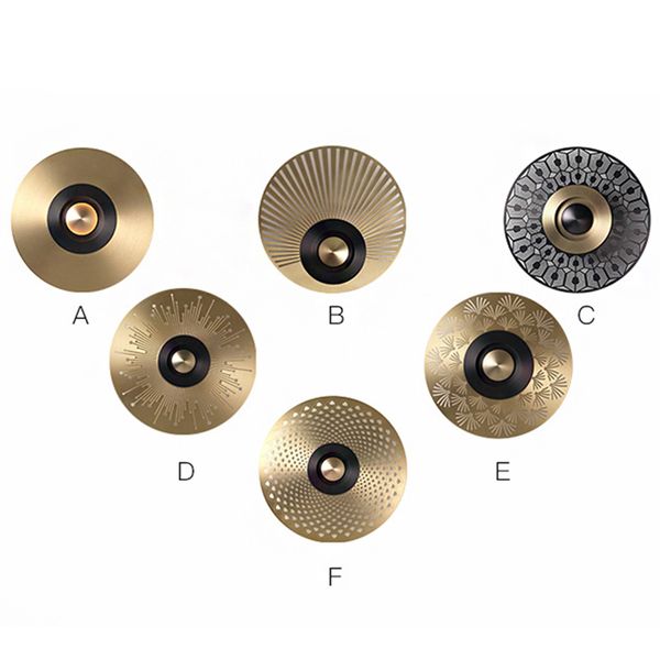 

postmodern real brass wall lamps ac90-260v round foyer bedroom hallway staircase led sconce light home lighting decoration