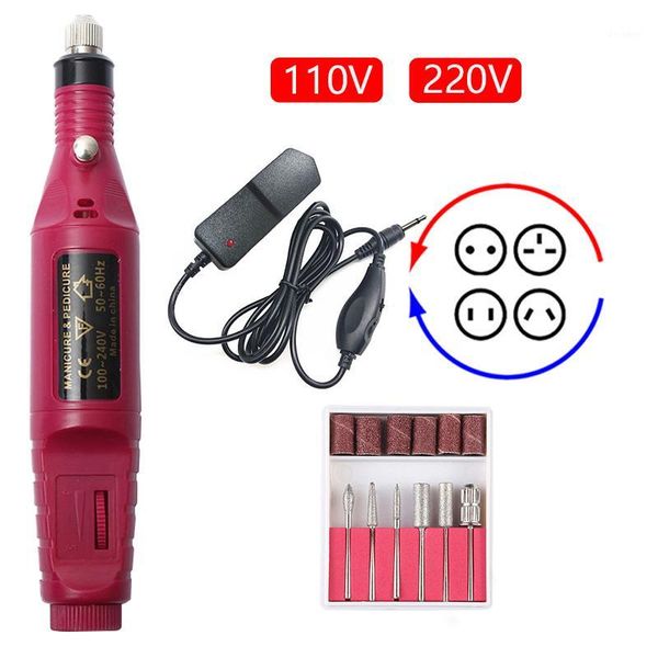 

2-way electric nail drill machine manicure pedicure left hand salon1
