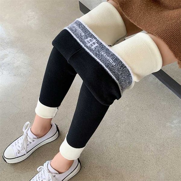 

thermal women's warm leggings pants black stretch soft casual thick slimming high waist winter velvet for women 211204