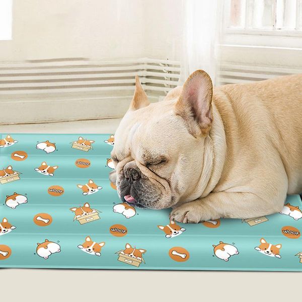 

kennels & pens wholesale summer pet ice mat for teddy dog cartoon cooling soft gel doghouse supplies accessories 40x30cm