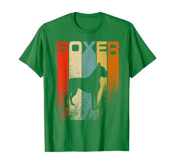 

boxer dog t-shirt fun 70s disco retro i lover dogs shirt, White;black