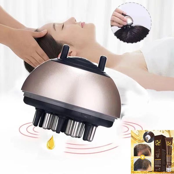 Massaggio per capelli alla testa Applicatore scapl Pettine liquido con trattamento con olio essenziale per cuoio capelluto Spazzola per la cura della caduta dei capelli