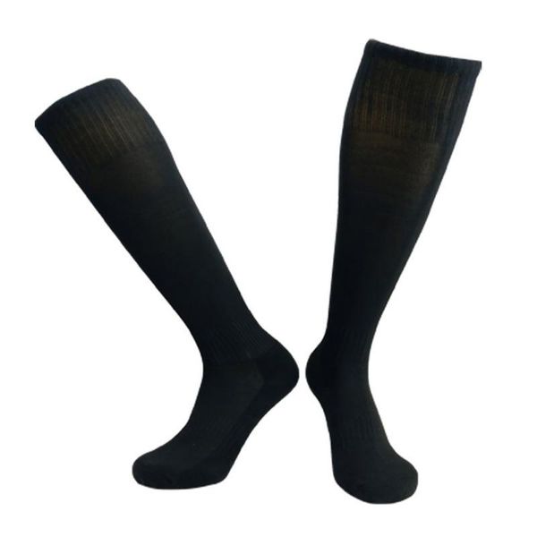 

sports socks 2021 children football long compression thickening towel bottom non-slip soccer, Black