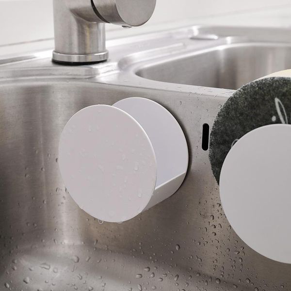 

hooks & rails sink sponge rack shelf drain storage plastic kitchen wire ball rag organizer holder practical accessories gadgets