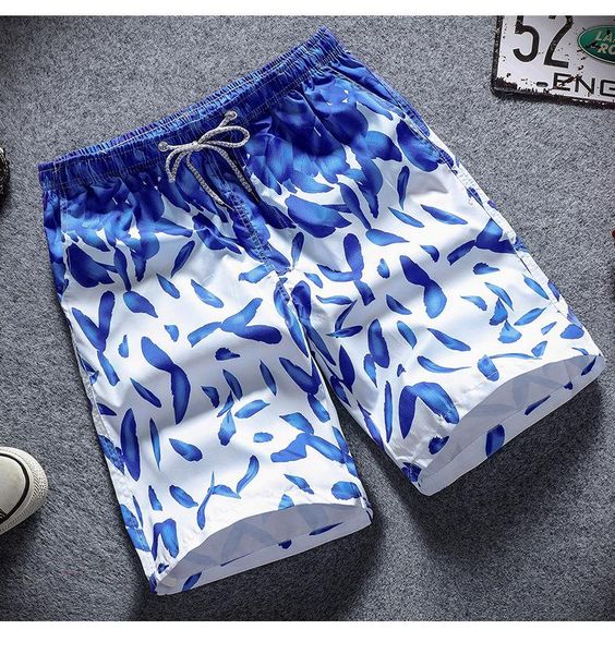 

men beach short pants trunks multi styles loose drawstring casual shorts summer printed a07 men's, White;black