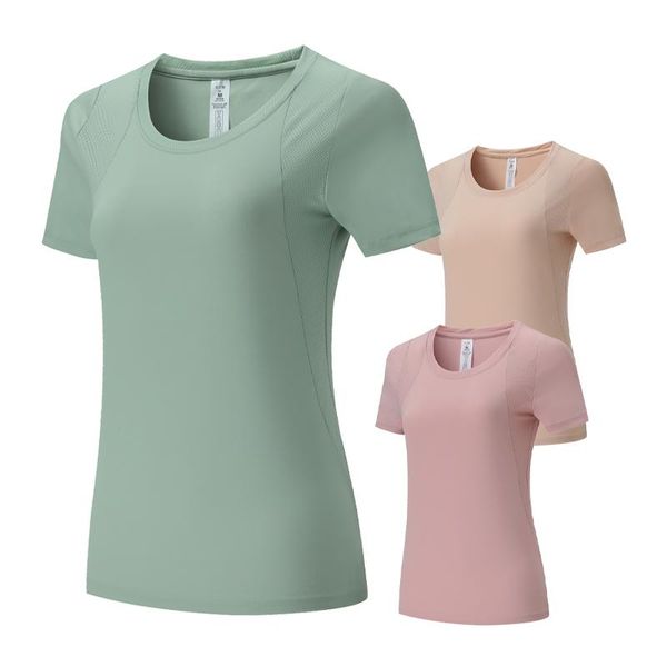 

yoga women shirts running gym sports short sleeves tranning quick dry t workout jogging breathable mesh female sport jerseys, Black;blue