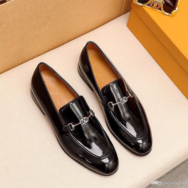

q1 italian mens designer dresses shoes loafers luxury men party shoe coiffeur evening dress wedding shoess men formal sepatu pria kulit asli, Black
