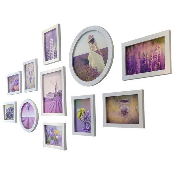 

po frames set for bedroom decor modern 11pcs/set picture round wall hanging quadros europe irregular