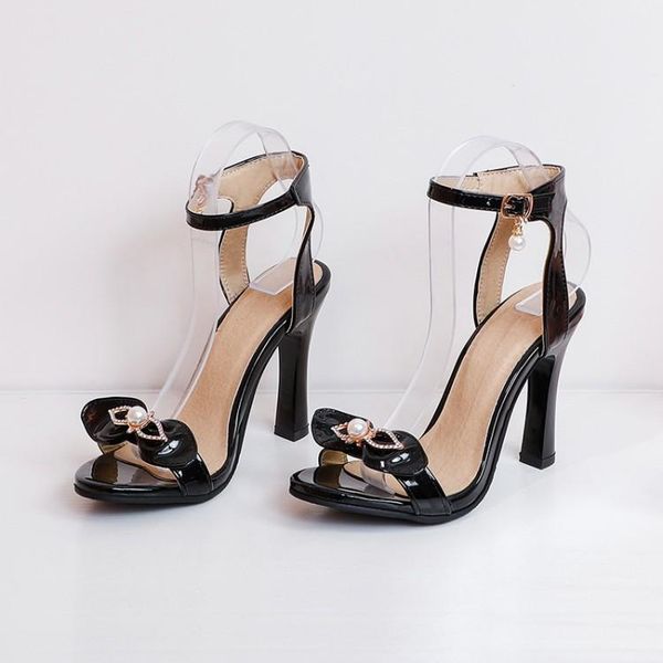 

sandals 2021 summer beige heeled female shoe large size buckle strap black girls comfort fashion big low high scandals solid bas