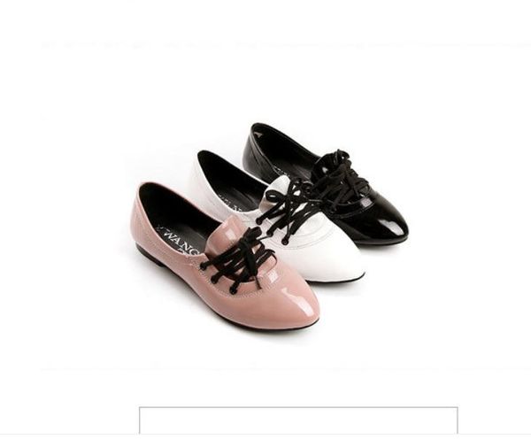 

women's shoes in spring and autumn flat bottom pointed end@2105, Black