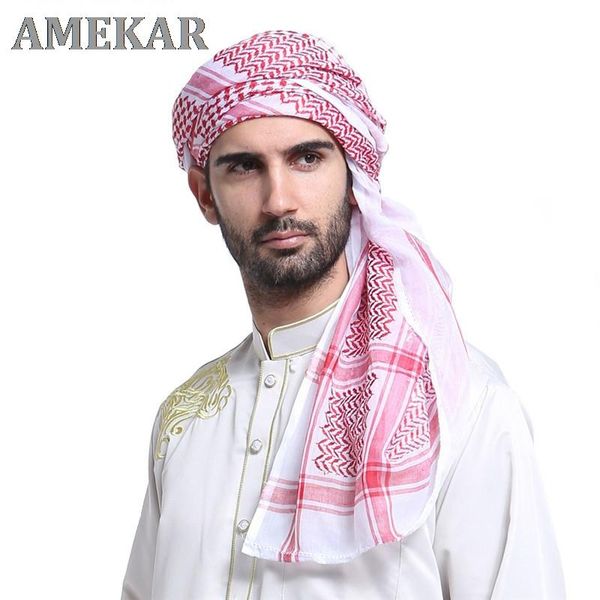 

ethnic clothing fashion arabic muslim caps for men niqab prayer scarf turban islamic hat, Red