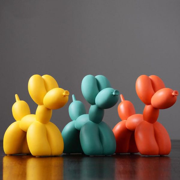 

decorative objects & figurines nordic creative balloon dog home decorations living room bedroom tv cabinet decoration cute resin animal desk