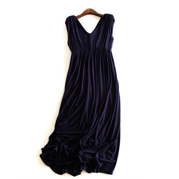 

loose plus size maternity v-neck dress, camisole dress, maternity dress, White