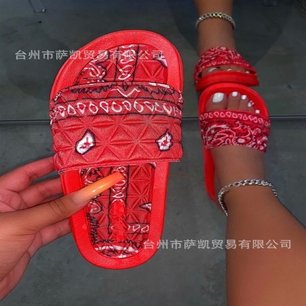 

rvsv ethnic group slippers nationality of cashew nut flower in 2020 style ethnic group summer style nationality of cashew nut flow, Black