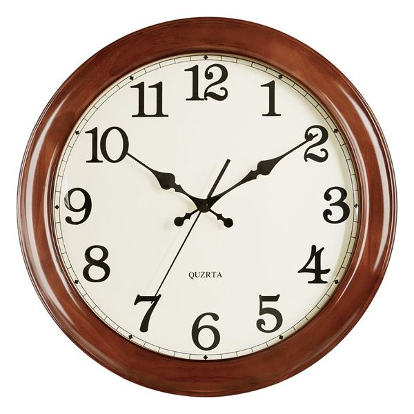 

wall clocks nordic clock wooden living room modern mechanism watches home decor accuracy mute quartz undefined gift