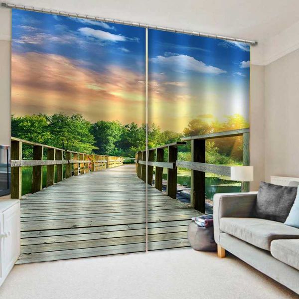 

blackout 3d window curtain for living room office bedroom landscape curtains decoration & drapes