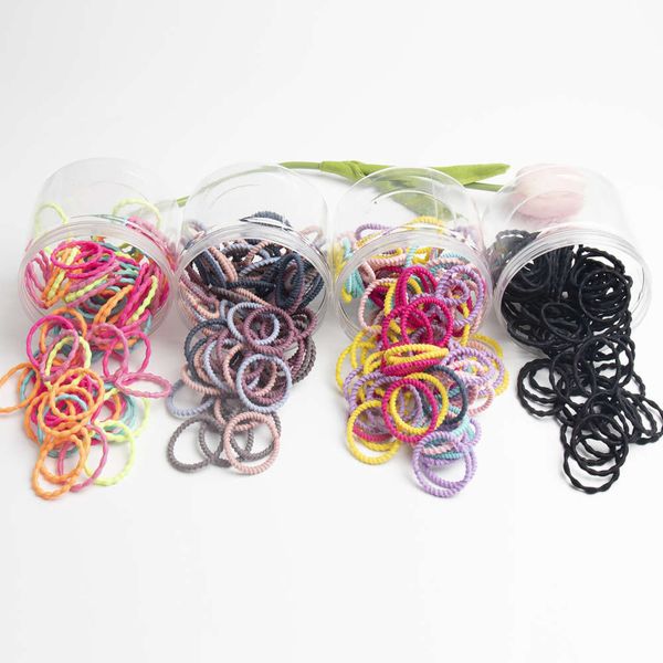 

hair bandsfilling net red korean accessories children's circle high elastic thread color leather band hair rope binary shop, Pink