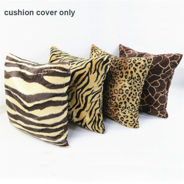 

love animal reversible minky fleece cushion cover leopard printed decoration sofa couch chair throw pillowcase case cushion/decorative pillo